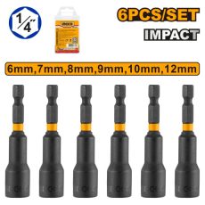 INGCO Csavarbehajtó készlet 6 részes 6-12 mm mágneses