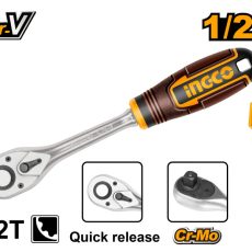 INGCO Racsnis hajtószár 1/2" 255 mm 72T CrV