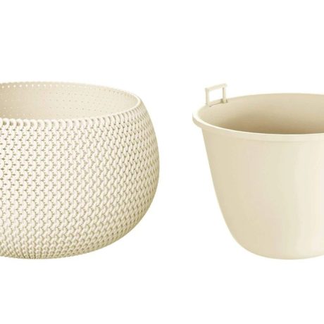 Kaspó SPLOFY TÁL 15CM FEHÉR