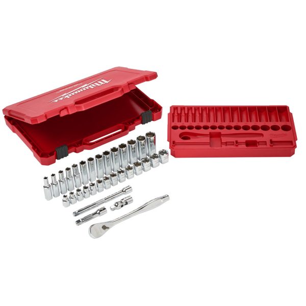Milwaukee 3/8' Racsnis dugókulcs készlet metrikus méret (32 részes) - Image 3