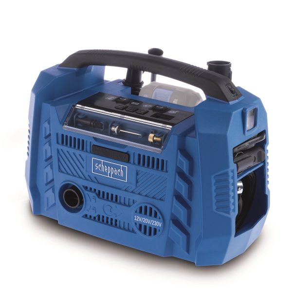Scheppach Air Force 6-akkus hibrid kompresszor-IXES 20V,12V,230V(akkués töltő né - Image 6