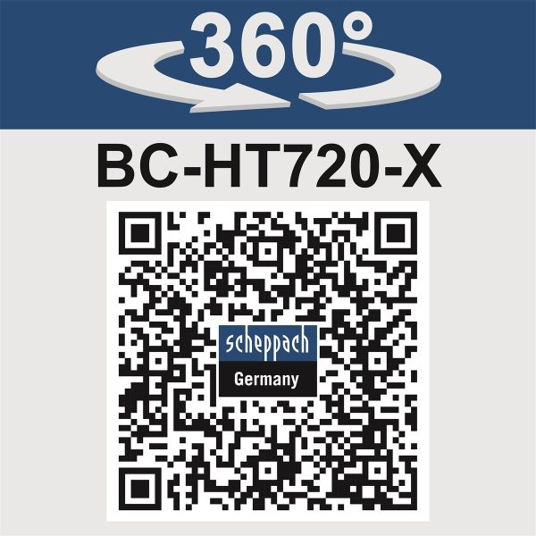 Scheppach BC-HT720-X - akkus sövényvágó indukciós motorral 2x20V, IXES 20 V - Image 3