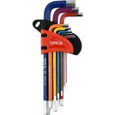 YATO Hoszított imbuszkulcs készlet 9 részes 1,5 - 10 mm S2