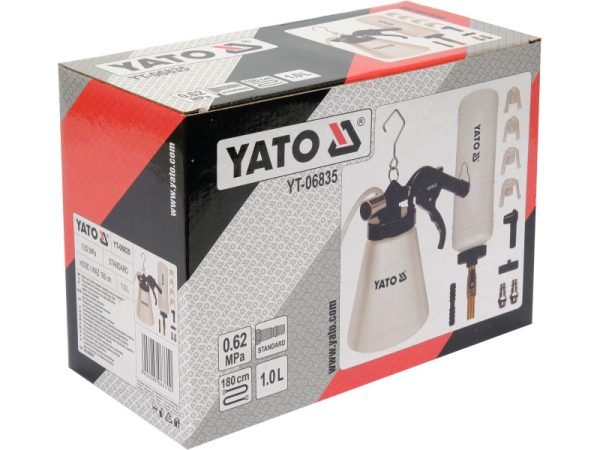 YATO Pneumatikus fékfolyadék cserélő, légtelenítő készlet 12 részes - Image 5