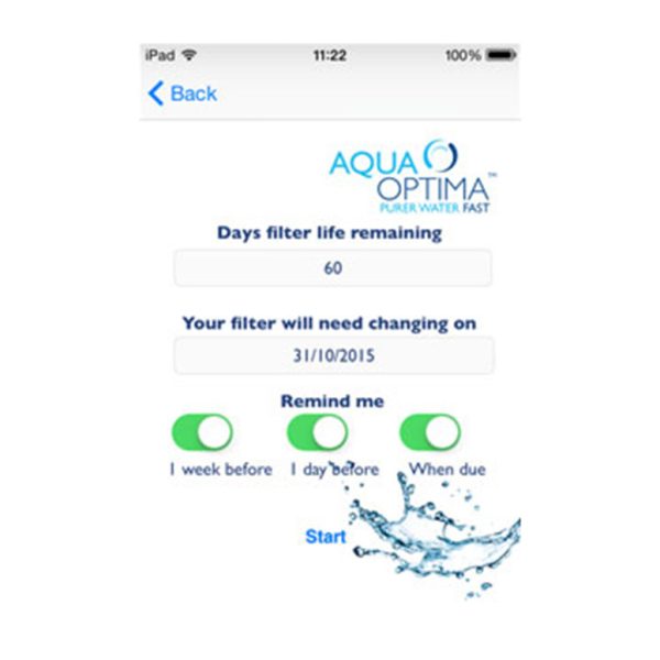 Aqua Optima Oria 2,8 l-es víztartály, 60 napos szűrő, 600 ml-es vizes palack - Image 4