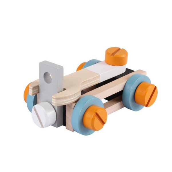 Fa mini szerszámos asztal gyerekeknek 52 darabos - Image 5