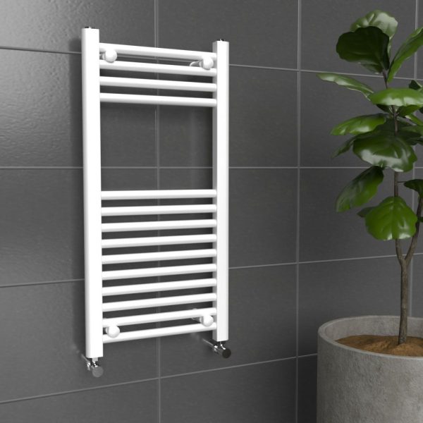 Viva Platinum Therm törölközőszárító radiátor - egyenes - fehér - 400 x 800 mm - Image 2