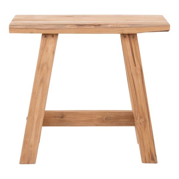 Barcelona sámli, teak fa, nature, 50x25x45 cm - Image 3