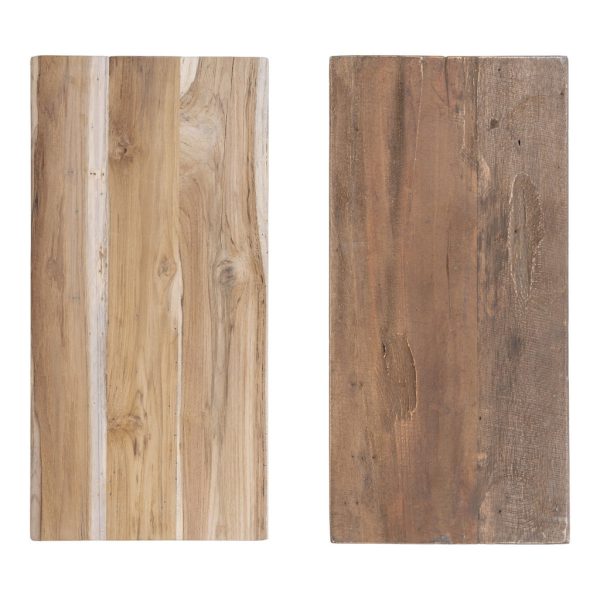 Barcelona sámli, teak fa, nature, 50x25x45 cm - Image 5