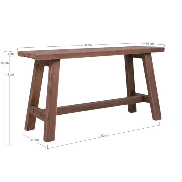 Barcelona pad, teak fa, 90x25x45 cm - Image 6