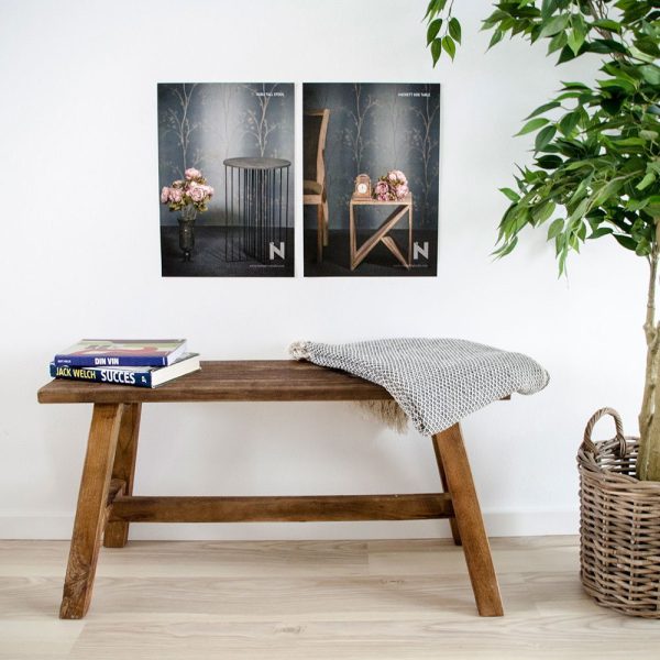 Barcelona pad, teak fa, 90x25x45 cm - Image 9