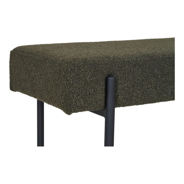 Swindon pad, buklé, sötétzöld, fekete lábakkal 100x36x42,5 cm - Image 5
