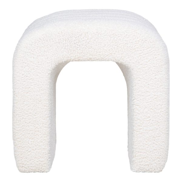 Colma puff, plüss, fehér - Image 3