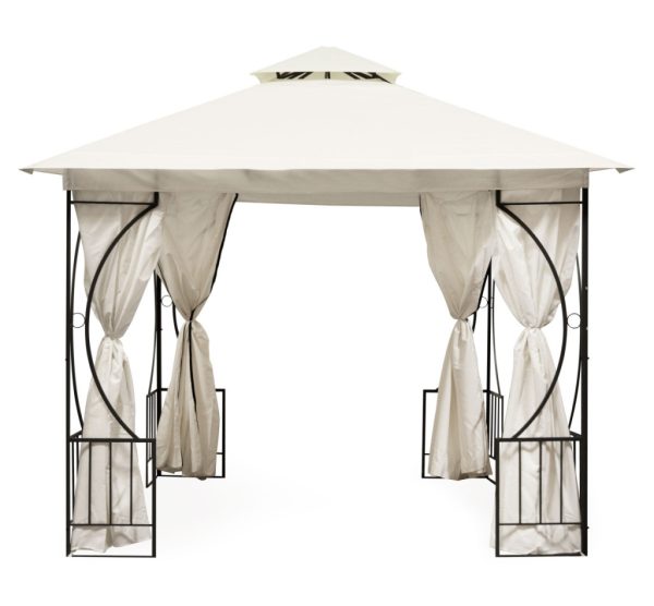 Kerti pavilon 3x3 m bézs - Image 4