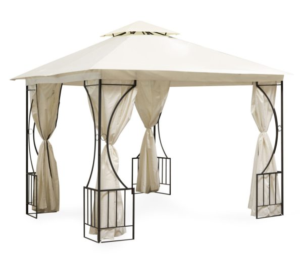 Kerti pavilon 3x3 m bézs - Image 5