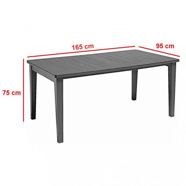 Futura műanyag kerti asztal - Image 2