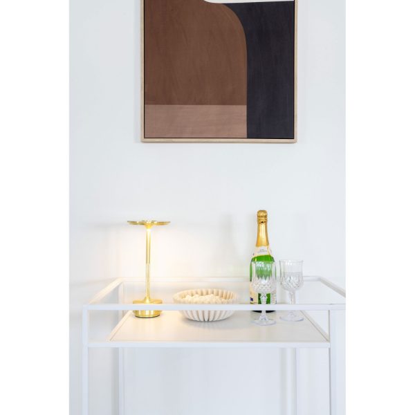 Vita zsúrkocsi, 2 polc, fehér, fehér váz 68x40x79 cm - Image 5