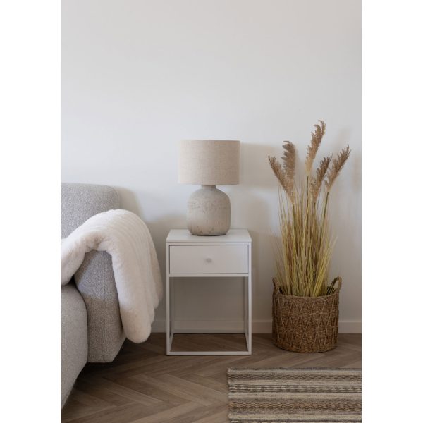 Vita éjjeliszekrény, 1 fiók, fehér, fehér váz 40x40x55 cm - Image 2