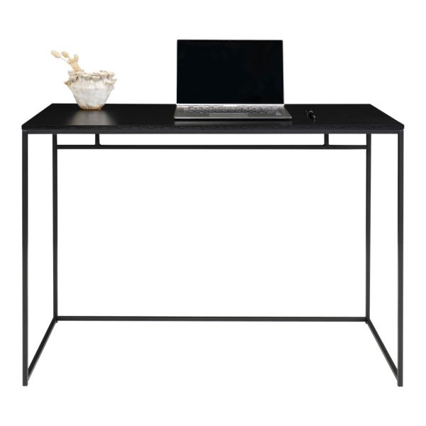 Vita íróasztal, fekete kerettel 100x45x75 cm - Image 4