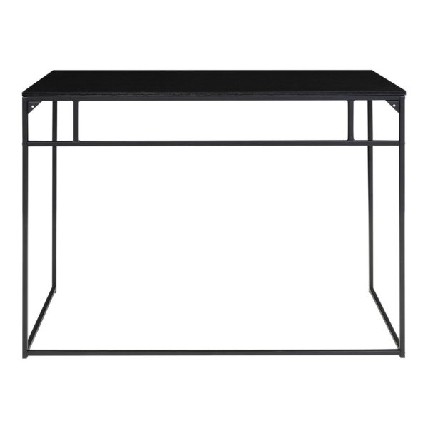 Vita íróasztal, fekete kerettel 100x45x75 cm - Image 6