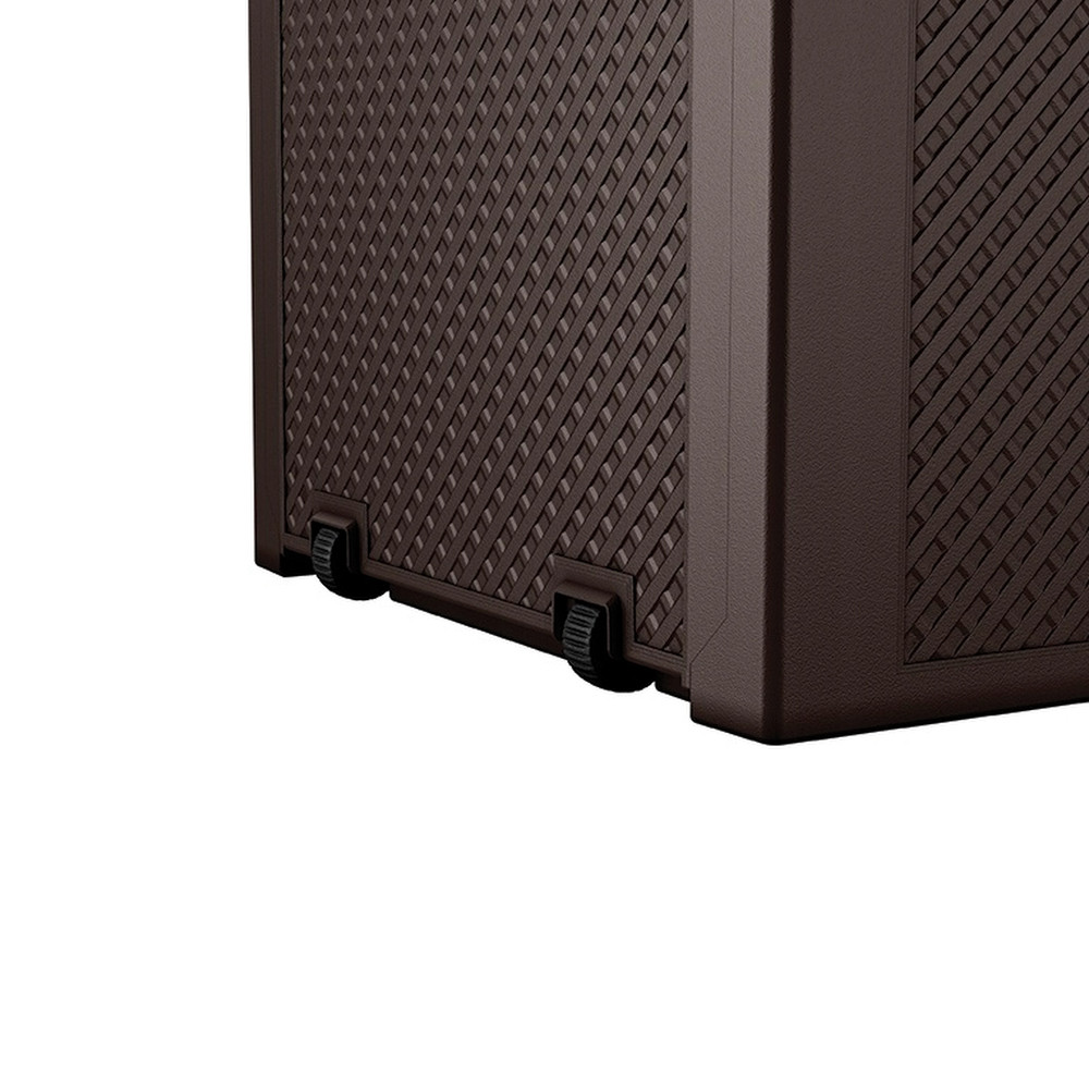 Emily 270L műanyag kerti tároló barna - Image 4