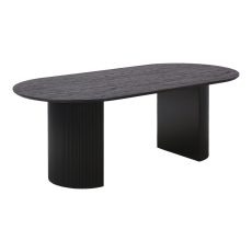 Boavista ovális étkezőasztal 210x100 cm sötétbarna