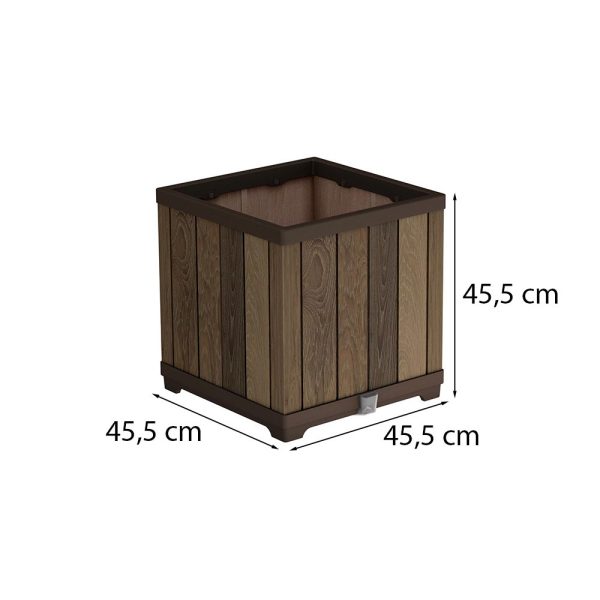 Deco szögletes műanyag virágláda 61 L - Image 3