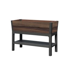 Deco elevated műanyag kerti virágláda alsó polccal 110L