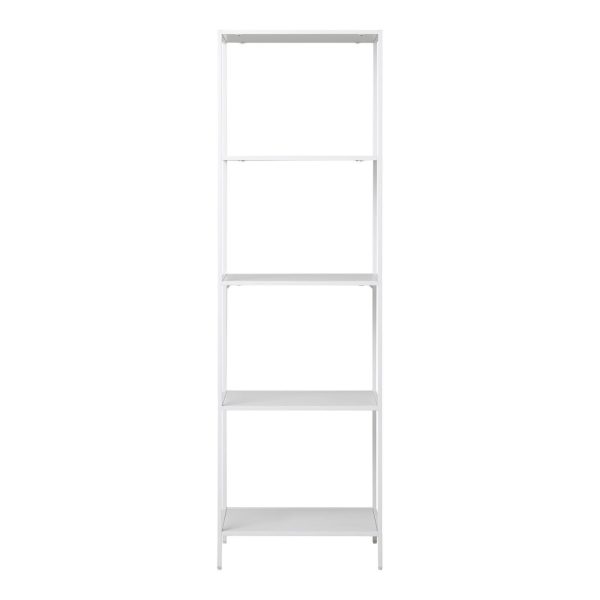 Vita polc, 5 polcos, fehér keret 51x35x170 cm - Image 3