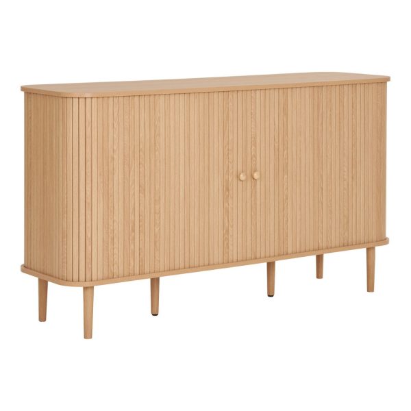 Nikko szekrény, 2 ajtó, natúr, 140x40x79 cm - Image 4