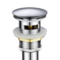 Klikk - klakk leeresztőszelep - KEREK - KRÓM - túlfolyós modókagylóhoz 5/4"