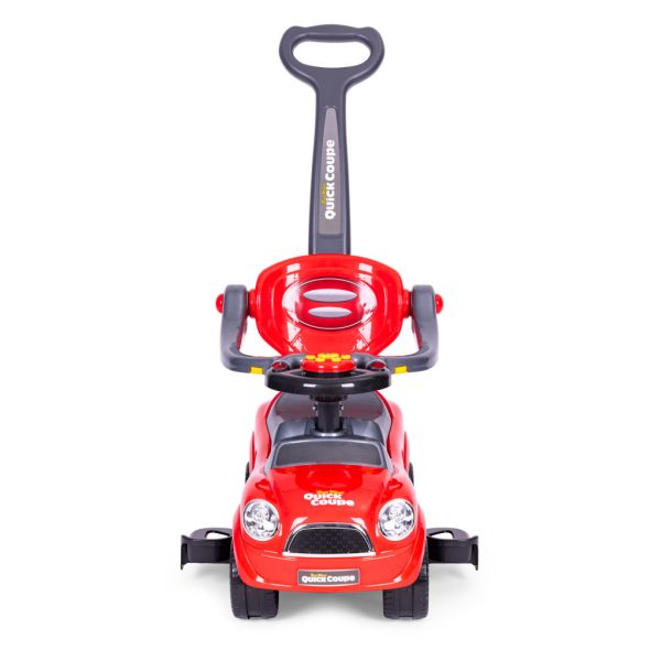 Ride-on ráülős kisautó járókerekes tolókocsi fogantyú hangok piros - Image 4