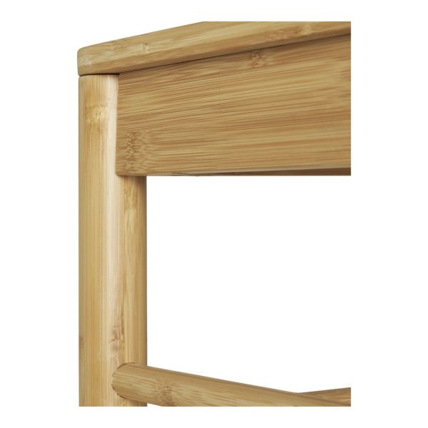 Amber ruhatartó állvány fonott ülőkével, bambusz, natúr - Image 7