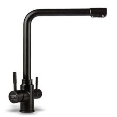 3 WAY víztisztítós csapelep, fényes fekete