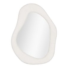 Bosa tükör, plüss, fehér 46,5x61 cm
