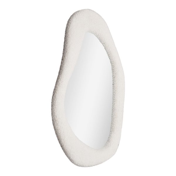 Bosa tükör, plüss, fehér 46,5x61 cm - Image 3