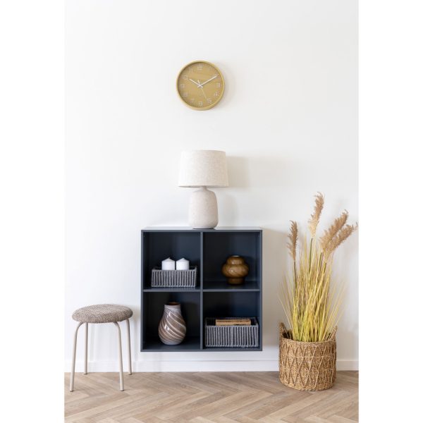 Horne fali polc, festett fa, sötétszürke 69x30x69 cm - Image 2