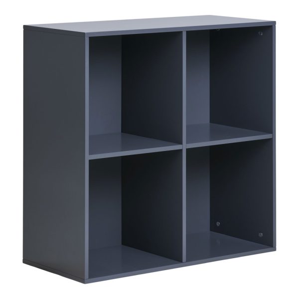 Horne fali polc, festett fa, sötétszürke 69x30x69 cm - Image 3