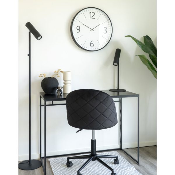Biel falióra, műanyag, fekete, fehér, hangtalan, 51 cm - Image 2