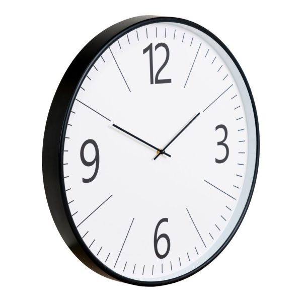 Biel falióra, műanyag, fekete, fehér, hangtalan, 51 cm - Image 3
