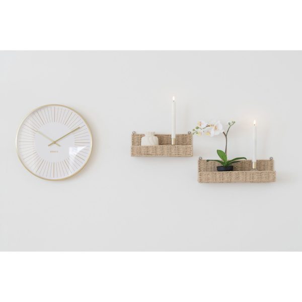 Takamaka falióra, aluminium, aranyszín, hangtalan 40 cm - Image 4