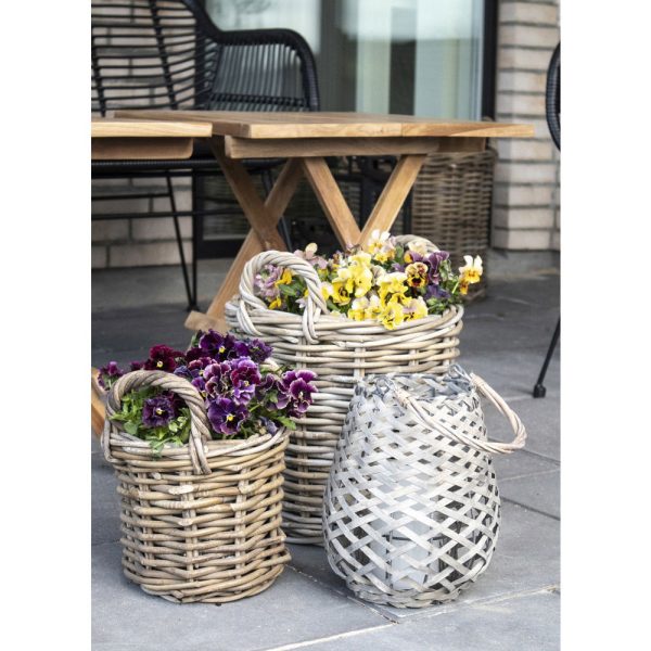 Caor kosarak, kubu rattan, natúr 4 db - Image 4