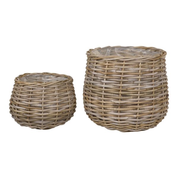 Pulo kosarak, kubu rattan, natúr 2 db - Image 4