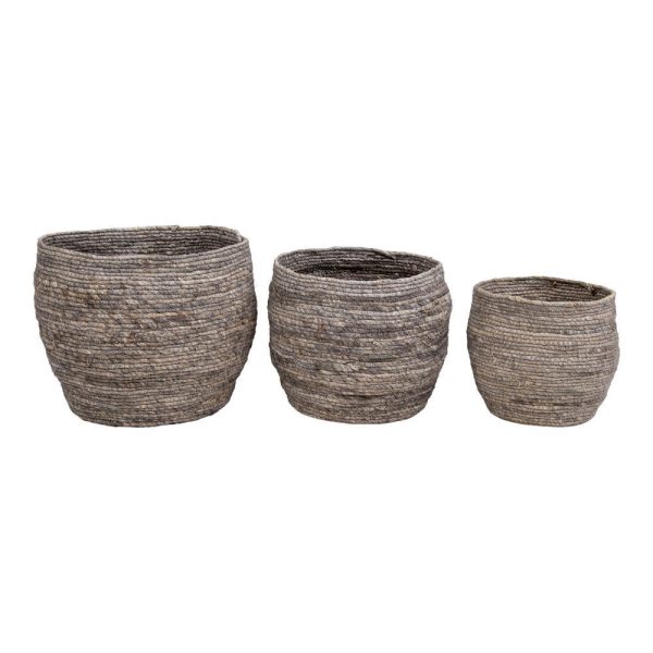Tivoli kosarak, kukoricalevél, szürke, 3 db - Image 3