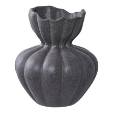 Váza, kerámia, fekete ø17,2x19,4 cm