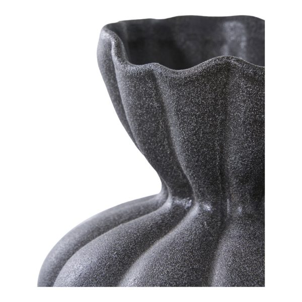 Váza, kerámia, fekete ø17,2x19,4 cm - Image 3