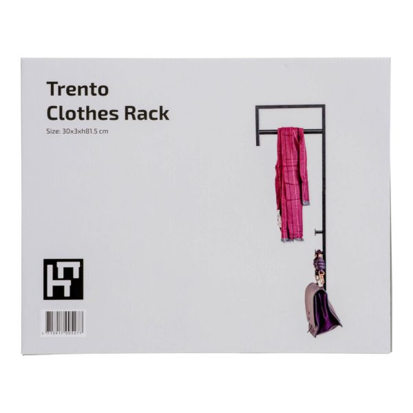 Trento ruhatartó állvány, fém, fekete - Image 3