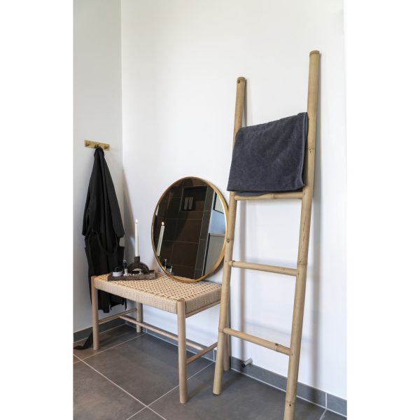 Dekorációs létra teak fából, natúr, 50x150 cm - Image 8