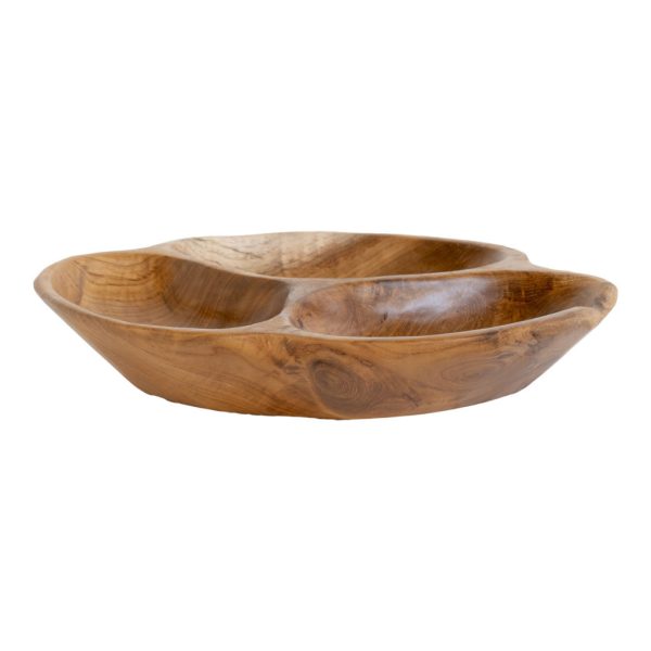 Nola tál teak fából, natúr, Ø30x5 cm - Image 4