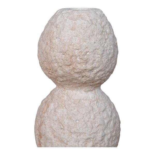 Gyertyatartó, cement, natúr, 2db - Image 4